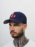 Бейсболка AMERICAN NEEDLE арт. 22018A-LOS Los Angeles Angels Archive Valin MILB (темно-синий)